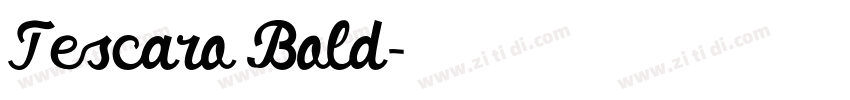 Tescaro Bold字体转换